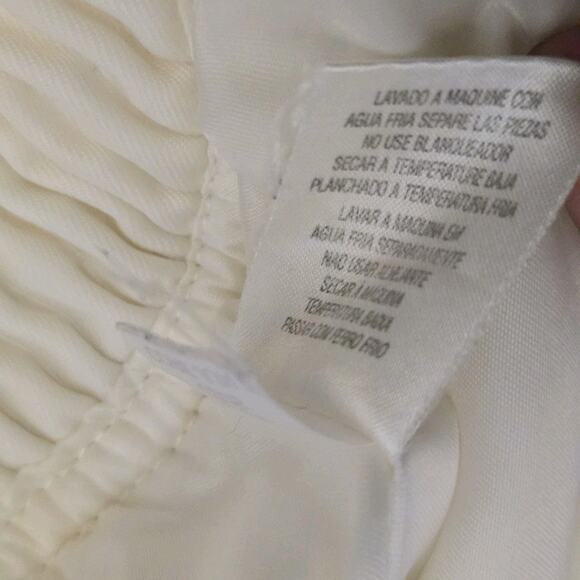 HARLEY DAVIDSON Racing Motor Cycles Cream Nylon Biker Jacket Coat Medium - Picture 7 of 8